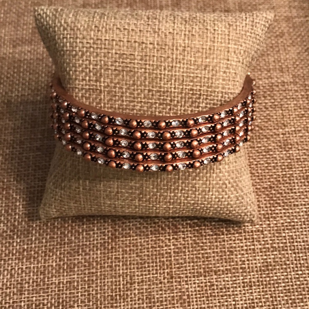 “Rosie” 8 1/4” set of 5 bangle bracelets